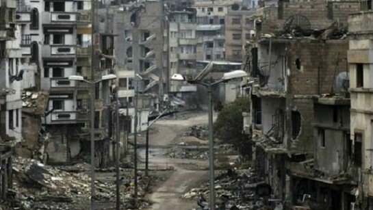 Homs, totally destroyed by the war