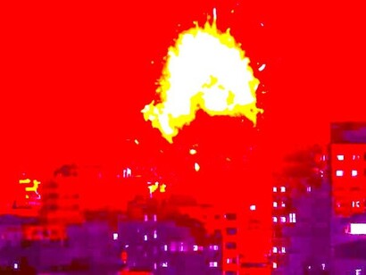 Explosões na Faixa de Gaza 