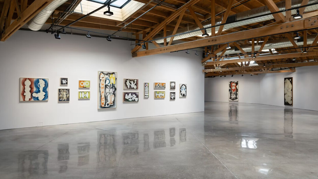 Night window. David Smith spray paintings, 1958 – 1964, exhibition view. Courtesy of Hauser & Wirth Gallery