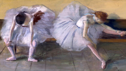 Detalle de Dos bailarinas, Edgar Degas