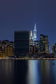 Sede delle Nazioni Unite a New York City, vista da Roosevelt Island