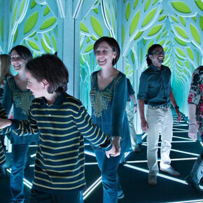 A Mirror Maze. Courtesy of The Franklin Institute