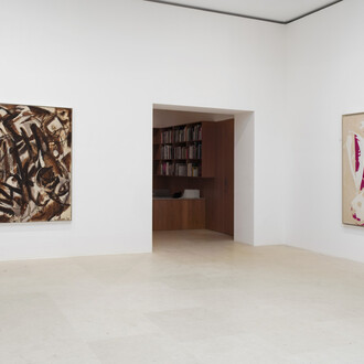 Lee Krasner, Works from the 1960s, vue de l’exposition. Avec l’aimable autorisation de la galerie Gagosian