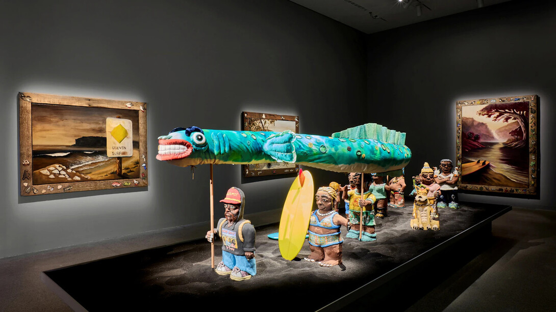 Billy Bain, By the river, exhibition view. Courtesy of Art Gallery of NSW