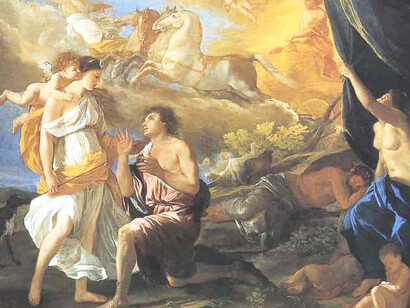 Nicolas Poussin, en sentral skikkelse innen klassisk barokk, fikk stor betydning for fransk malerkunst, idet han la grunnlaget for den klassiske tradisjon. Diana og Endymion. Institute of Arts, Detroit, US