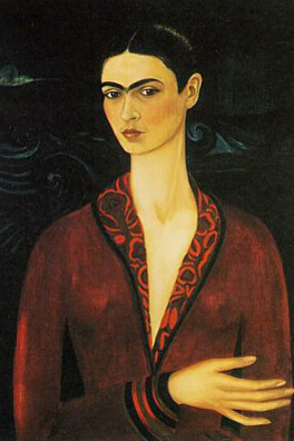 Frida Kahlo. Self Portrait in a Velvet Dress, 1926