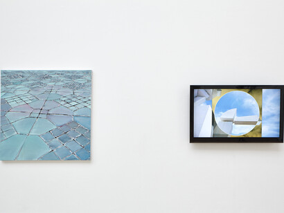 Installation view of works by Rodrigo Garcia Dutra at the South London Gallery, 2014, Photo by Andy Stagg