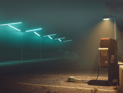 Simon Stålenhag, ilustración de la serie The Electric State (2017)