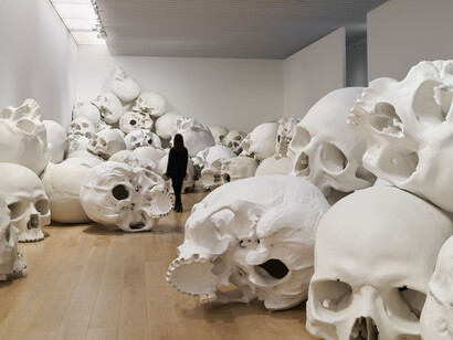 Ron Mueck, exhibition view. Courtesy of Mori Art Museum