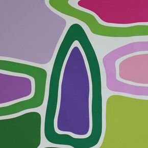 Yacout Hamdouch, Une haie de volubilis à Carvoeiro (A hedge of morning glories in Carvoeiro) (detail), 2026. Courtesy the artist and October Gallery