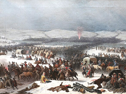 La batalla del Berézina se libró entre el 26 y el 29 de noviembre de 1812