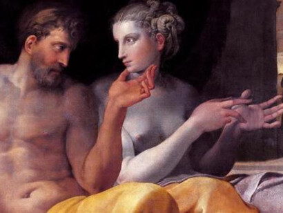 Francesco Primaticcio, Ulisse e Penelope, dettaglio