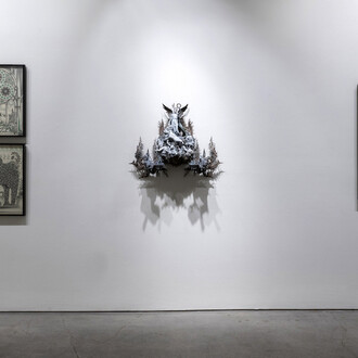 Kris Kuksi and Mark Wagner. Courtesy of Joshua Liner Gallery