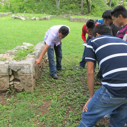 Attività di formazione sulla scrittura geroglifica Maya ad Uxmal (Messico)