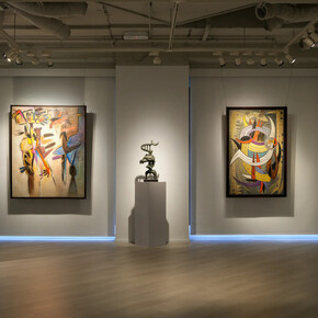 Oswaldo Vigas, Curtain call, exhibition view. Courtesy of Kwai Fung Hin