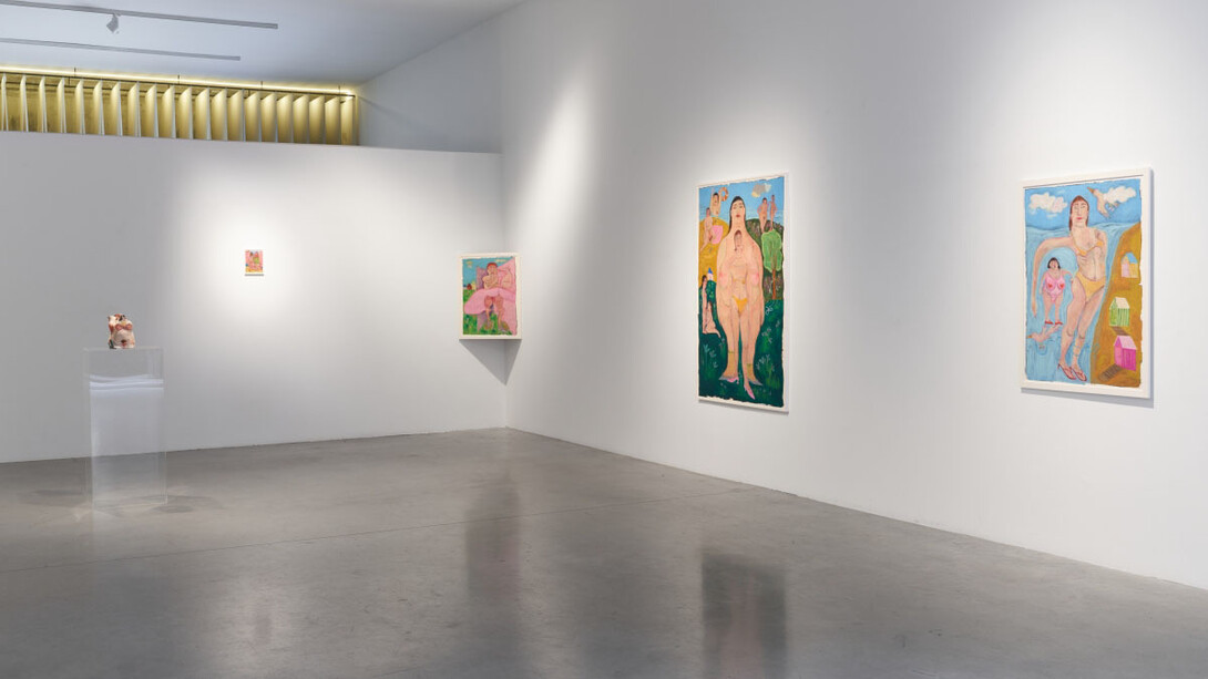Francesca Perrone, A pelle viva ti vedo sparire, vista della mostra. Per gentile concessione della Prometeo Gallery