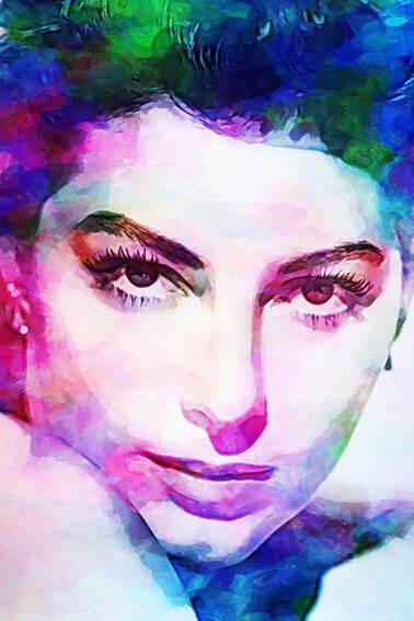 Antonio Zegarra, Ava Gardner, Print on Canvas, 51” x 51”, Courtesy of Agora Gallery