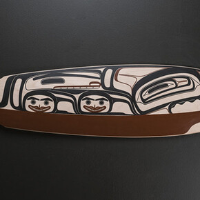 Clifton Guthrie, A Journey’s Transition – skateboard longboard, 44x10x5 inches. Courtesy of Stonington Gallery