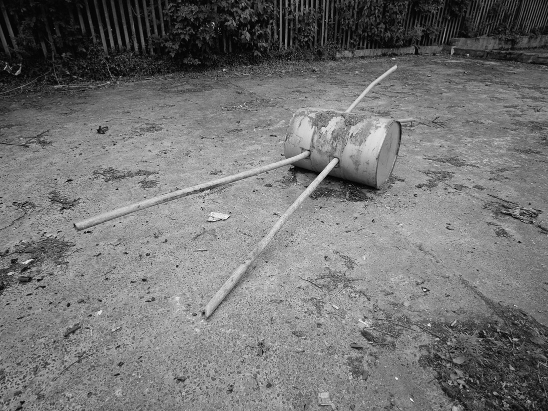 Willie Doherty, Future Fear V  2014, framed black and white photograph mounted on aluminum, 48 x 60 in/122 x 152.5 cm. Courtesy, Alexander and Bonin, New York