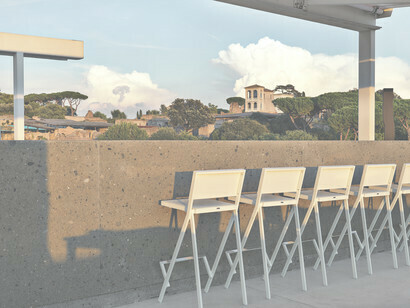 Il ristorante della Rhinoceros Gallery di Roma