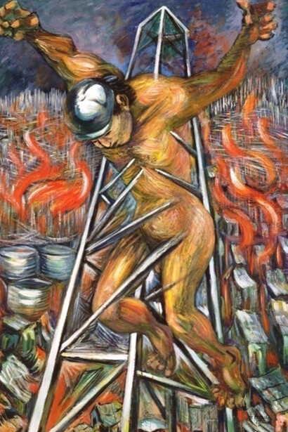 Gabriel Bracho, Cristo del petróleo, 1982