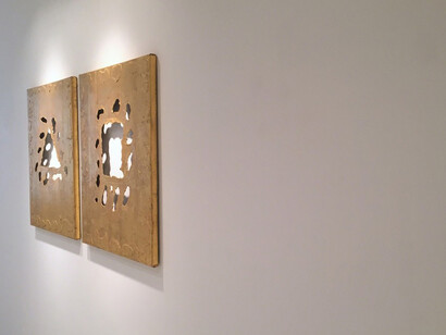 Two Rocks, Exhibition view. Courtesy of Baahng Gallery