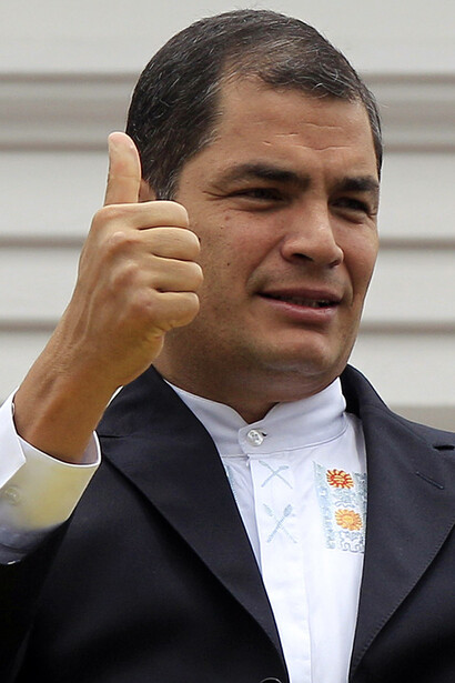 Rafael Correa, presidente de Ecuador