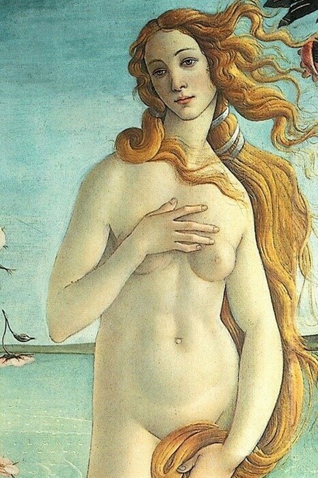 Sandro Botticelli, La Nascita di Venere, paricolare