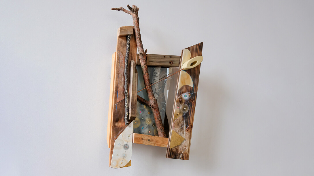 Kazuo Ishikawa,
“Winter Forest”,
H30 x W19 x D7 inches; Mixed Media. Courtesy of the artist and Viridian Artists