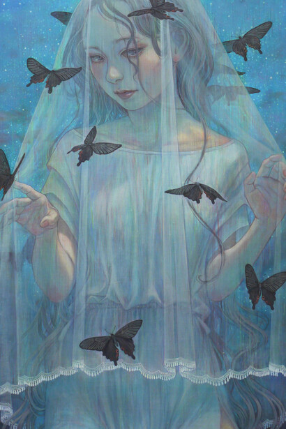 Miho Hirano_Dialogue_Oil on canvas_29_ x 24_