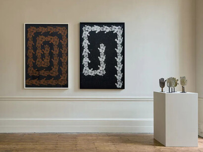 Various artists, Put 'em up! Exhibition view. Courtesy of Tristan Hoare Gallery