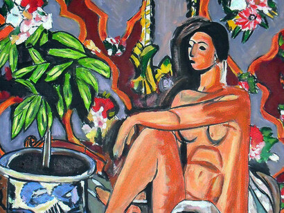 Matisse. Decorative Figure on Ornamental Background, 1925-26,  Oil on canvas