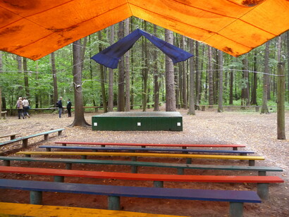 Casa Chukovskij a Peredelkino, teatro nella foresta. Ph Simonetta Sandri