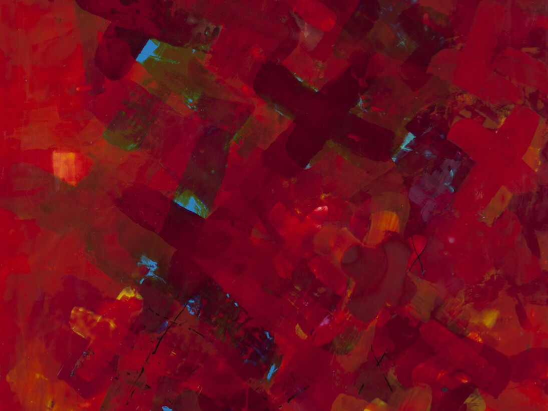 Lisa Pressman, Red Space, 2017. Courtesy of J. Cacciola Gallery