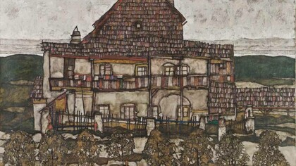 House with Shingle Roof (Old House II), Egon Schiele, 1915, Leopold Museum, Vienna, Austria