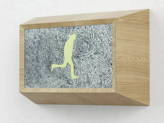 Richard Artschwager, Running Man (small lime), 2013 © Richard Artschwager. Courtesy Gagosian Gallery. Photography by Robert McKeever