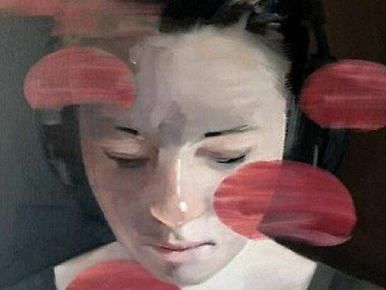 Richard Butler, Whenisaidiloveyouilied, 2012 Oil on canvas 20 x 24 inches