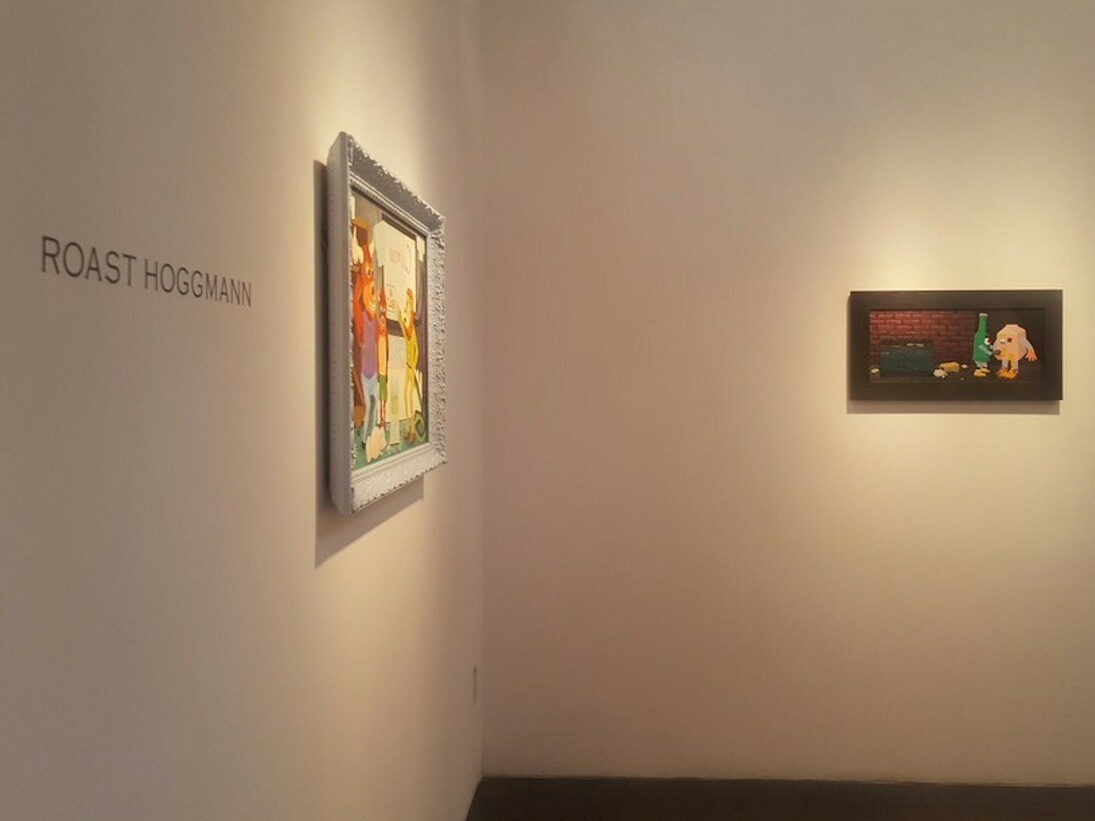 Roast Hoggmann. The World is Flat, Exhibition view. Courtesy of Craig Krull Gallery 