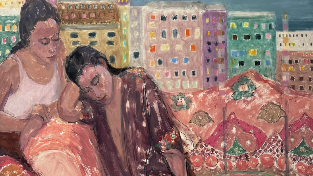 Tracy Burtz, Five flights up (detail), 2025. Courtesy of the Painting Center