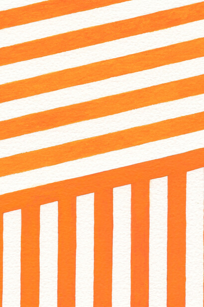 Triptych #3, gouache and pencil on paper, 20 x 16 cm, Mark Weighton 2025 
