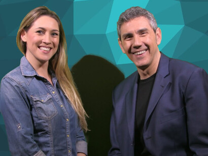 Los presentadores de Lateledeinternet, José Luis Rodríguez y Laura Bascuñana