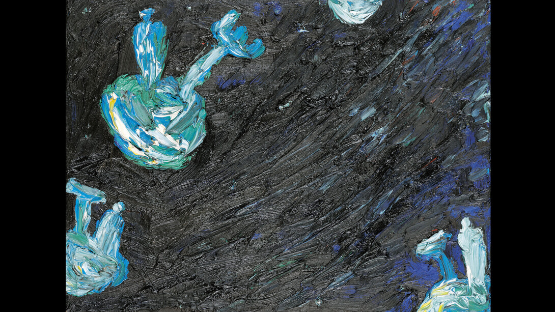 Untitled, 1987, Oil on canvas, Signed and dated on the frame and canvas on reverse: G Damisch 87 30 x 40 cm. Courtesy of Galerie Bei Der Albertina Zetter