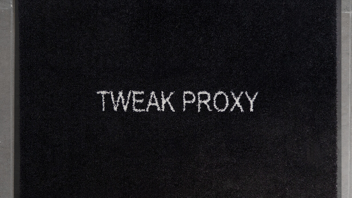 Keith J.Varadi, Tweak proxy, 2015, Custom door mat, 61 x 89 cm (in. 24 x 35 )