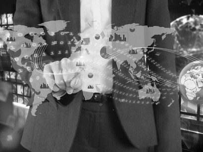 Virtual world maps show how multinational corporations drive global business, economic growth, and innovation through international trade and investment