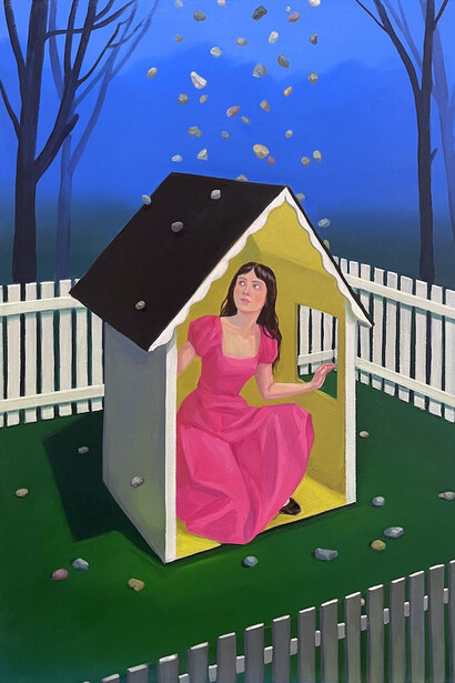 Zoe Hawk, Shower of stones, 2025. Courtesy of Hashimoto Contemporary