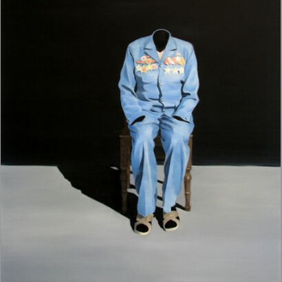 Nguyen Thai Tuan, Black Painting No.48, 2008, olio su tela, 130 x 100 cm