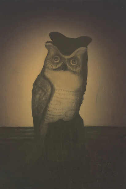 Christian Franzen, Owl (detail), 2025. Courtesy of Uffner & Liu Gallery