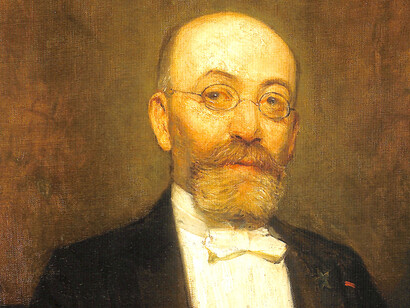 Felix Mascheles, 1907. pintura hecha en casa de Mascheles en una visita de Zamenhof, la pintura está en la Asociación de Esperanto de Gran Bretaña