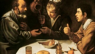 Diego Velázquez, Bauern beim Mahle, 1617/1618, Budapest