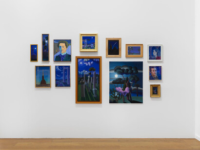 Salvo, Arrivare in tempo [Arriving on time], exhibition view. Courtesy of Pinacoteca Agnelli